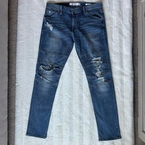 GUESS Jeans  33/32 
Men's Eco Slim Tapered Moto Fit